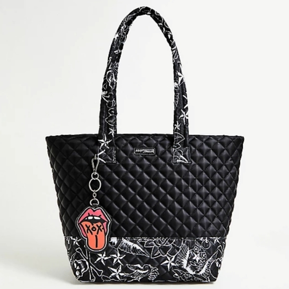 torrid Handbags - Betsey Johnson Black Tattoo Tote Bag